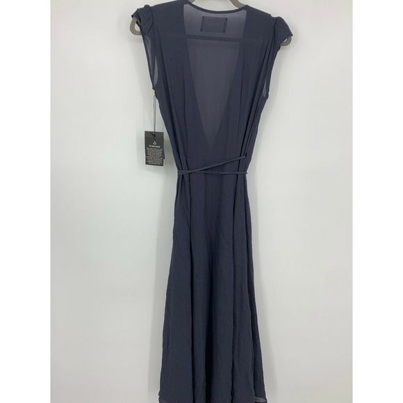 Reformation dress XS Mollie Indigo Blue Midi Wrap - Picture 7 of 8